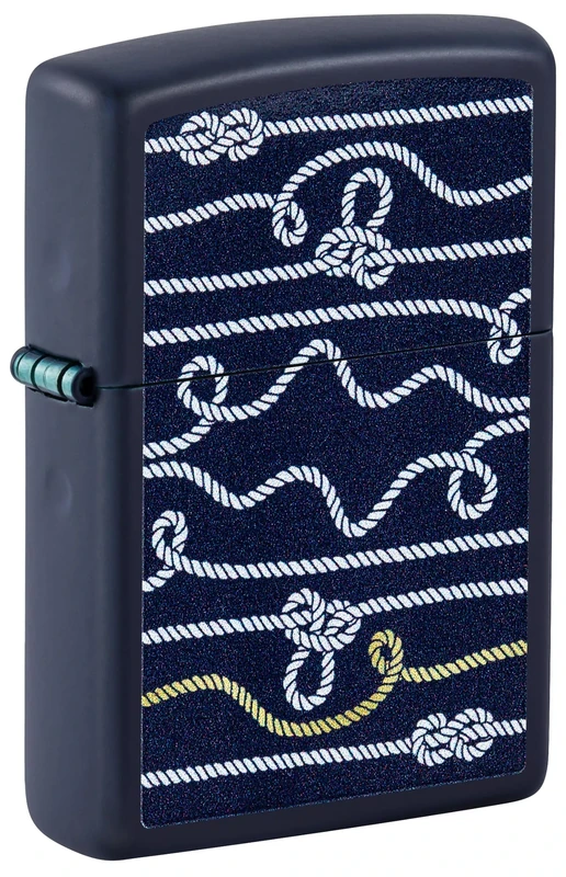 Zippo Windproof Lighter, Nautical Rope Design – Refillable, Reusable, Windproof Design – Comes in Gift Box – Made in USA