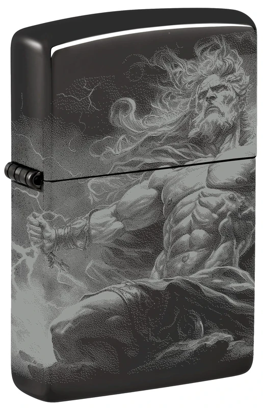 Zippo Windproof Lighter - Zeus Design - Refillable - Gift Box - Metal - Made in USA