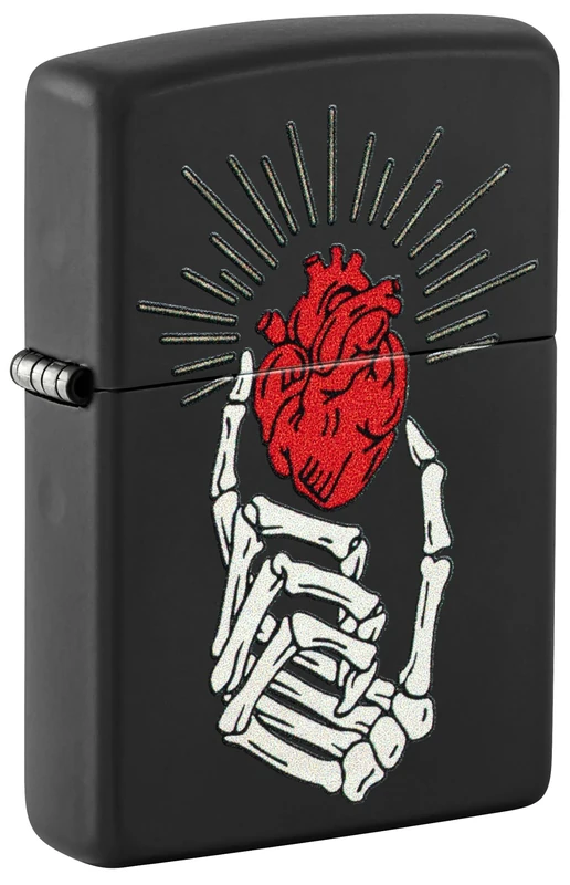 Zippo Windproof Lighter - Love/Positivity Design - Refillable - Gift Box - Metal - Made in USA