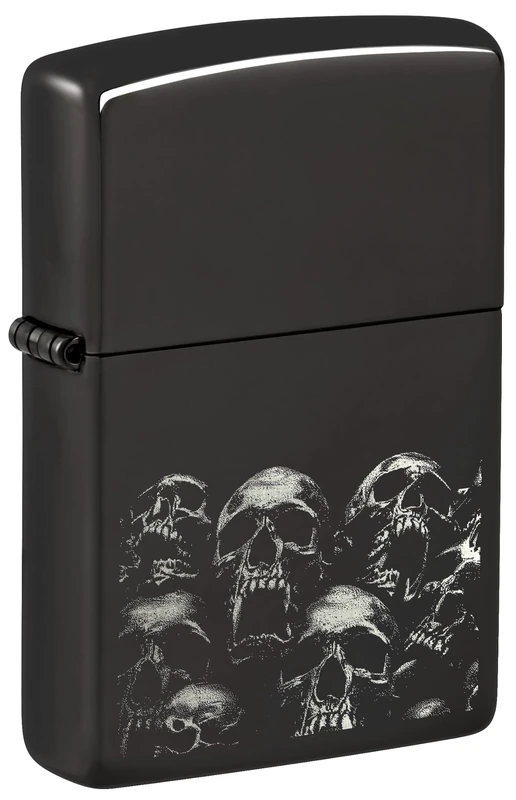 Zippo Windproof Lighter - Skulls Design - Refillable - Gift Box - Metal - Made in USA