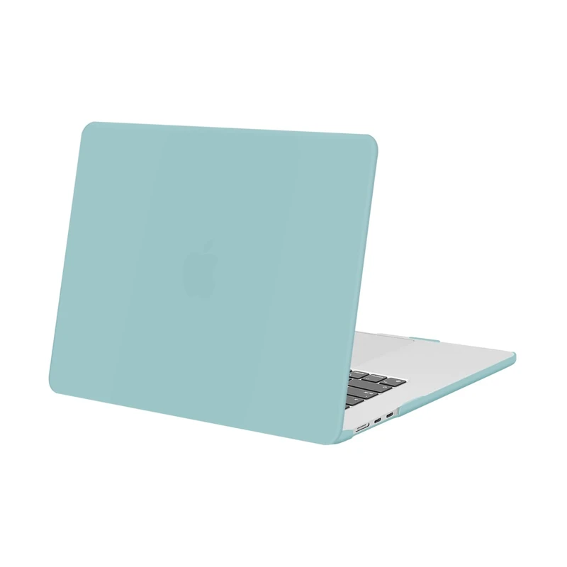 MOSISO Compatible with MacBook Air 15 inch Case 2026 2025 2024 2023 Release M4 M3 M2 A3241 A3114 A2941 Liquid Retina Display Touch ID, Protective Plastic Hard Shell Case Cover, Aquamarine