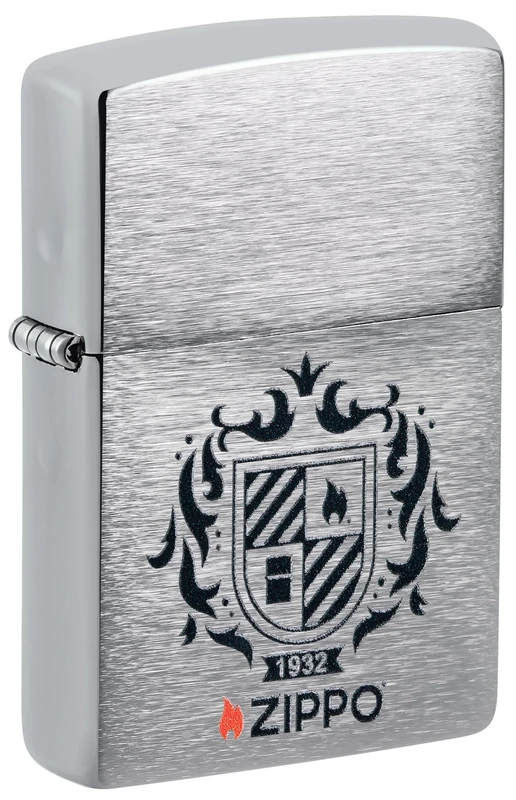 Zippo Windproof Lighter - Heraldic Crest Design - Refillable - Gift Box - Metal - Made in USA