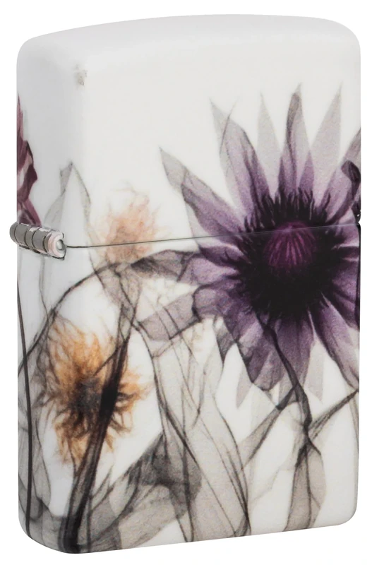 Zippo Windproof Lighter - Flower X Ray Design - Refillable - Gift Box - Metal - Made in USA