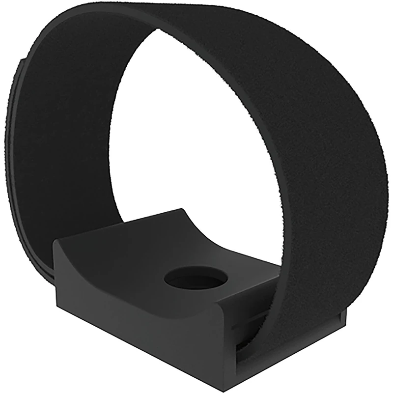 Fath Universal Cable Tie Block with Velcro Fastener Suitable for Item System Aluminium Profile Nut 5-12, Plastic PA Black - Pack of 10 - Image 1