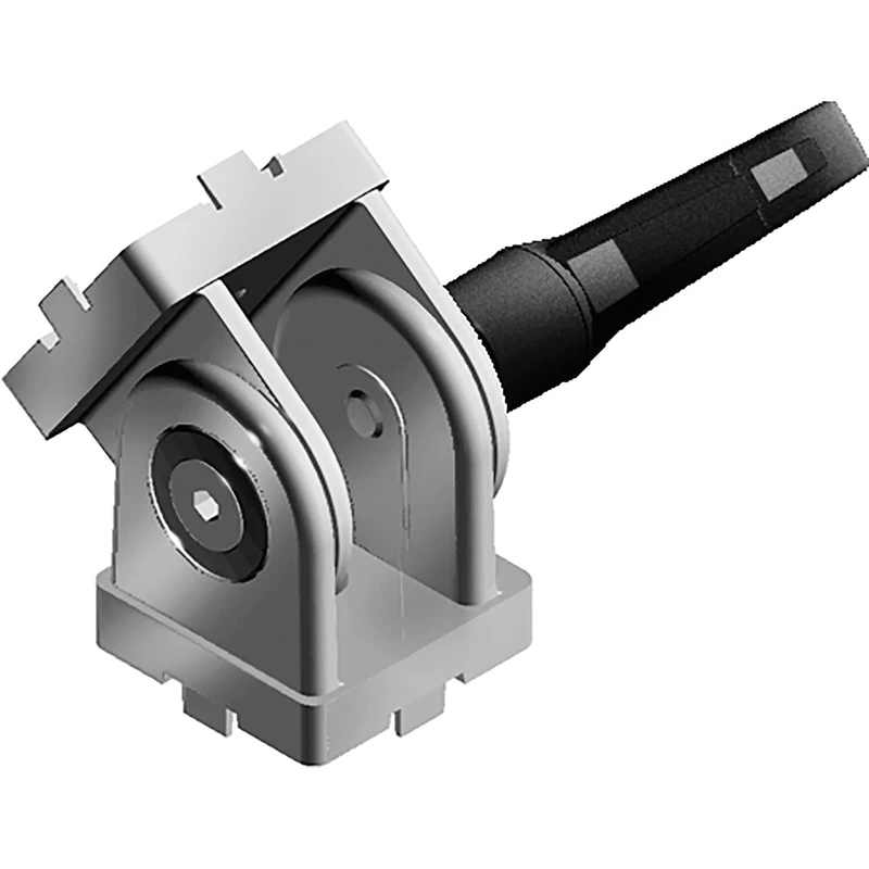 Fath Joint with Clamping Lever Item System Suitable for Aluminium Profile 30 x 30 Groove 6 - Hinge Die-Cast Zinc - Image 1