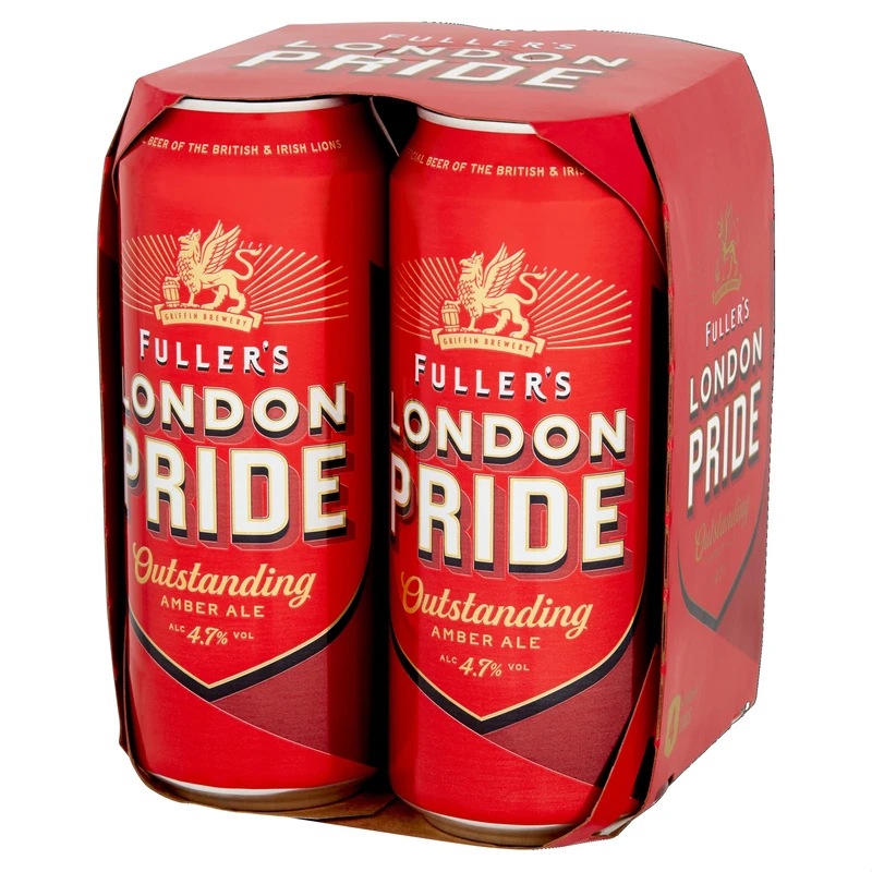 Fullers' London Pride, Amber Ale, 24 x 500ml Cans 500ml, 4.7%, Made in London - Image 1