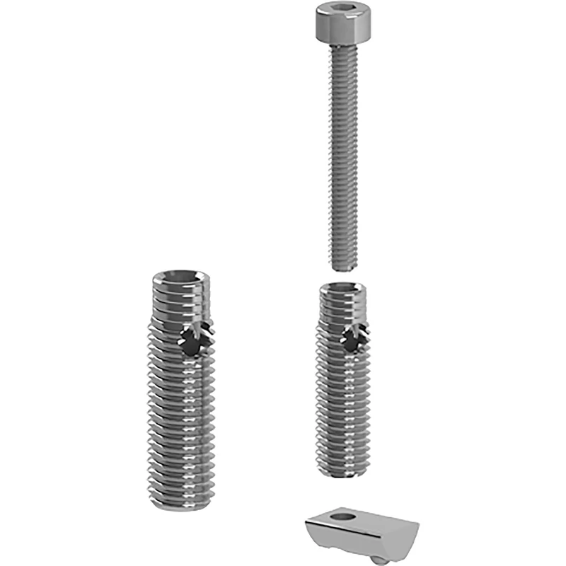 Fath Item System Nut 8 Automatic Connector for Connecting Aluminium Profiles Galvanised Steel Pack of 10