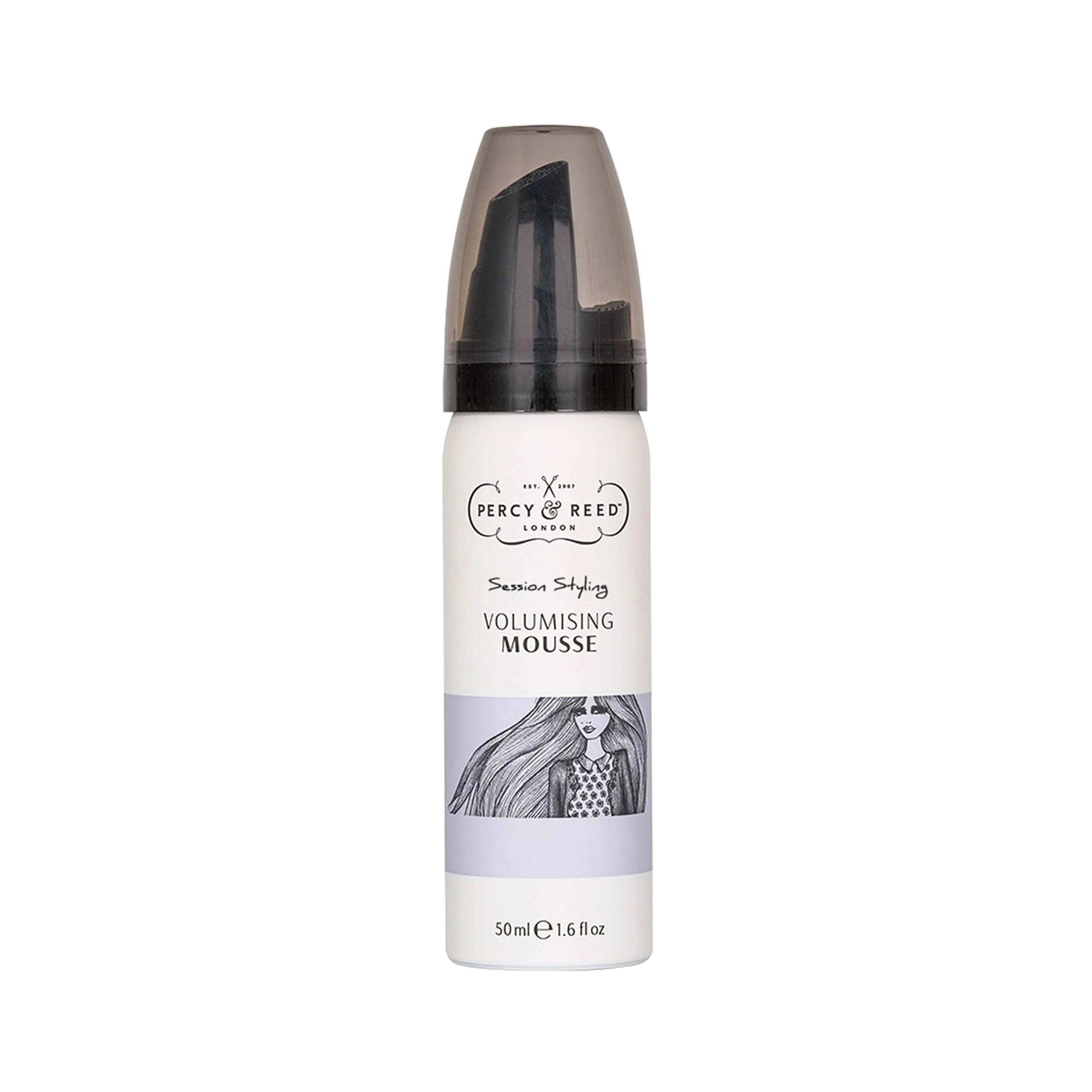Percy & Reed Session Styling Volumising Mousse – Lightweight Formula for Long-Lasting Volume. Adds Bounce & Texture to Hair, Humidity Resistant. Provides UV Protection. For All Hair Types - 50ml
