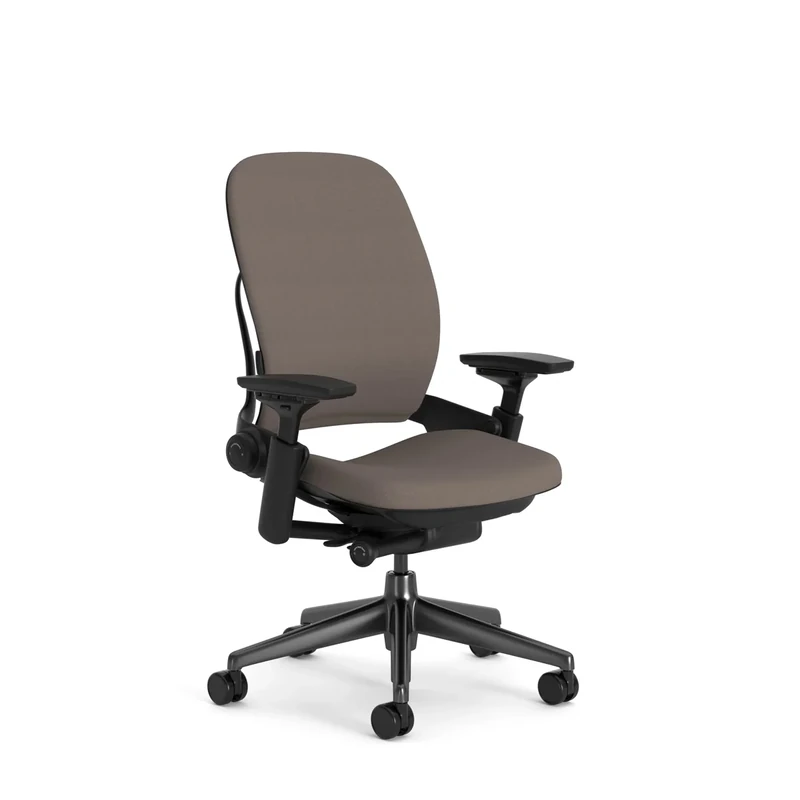 Steelcase Leap Ergonomic Office Chair With LiveBack Lumbar Support And S-Shaped Flexible Backrest Mocca