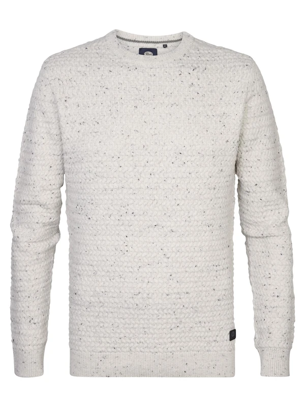 PETROL Men's M-3040-kwr222 Sweater, Antique White Melee, XL - Image 1