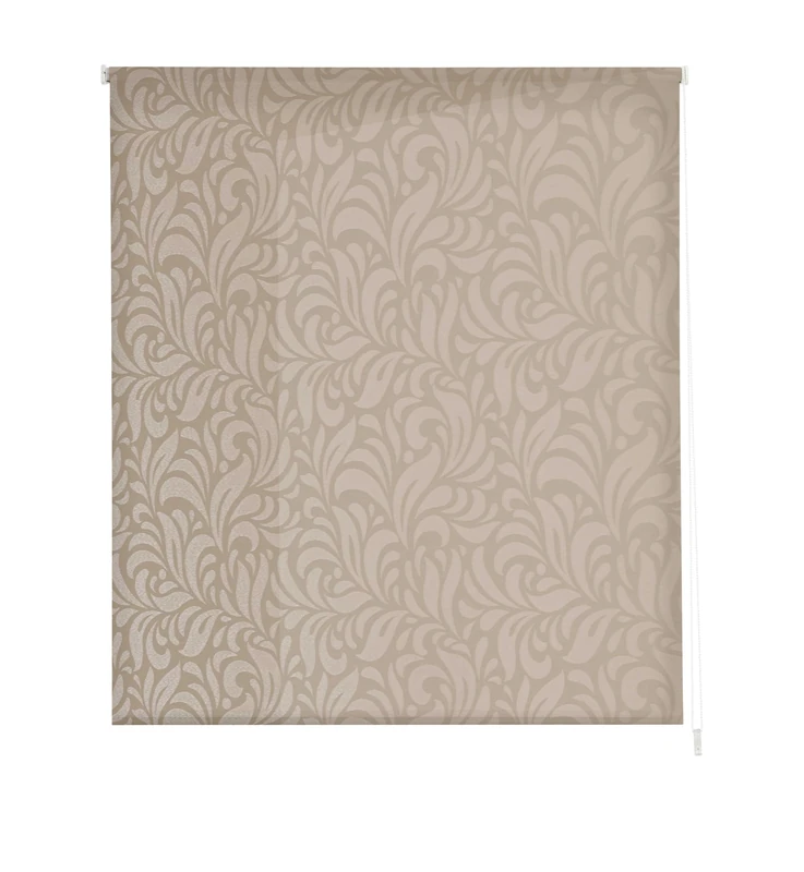 Estoralis MYRCELLA | Modern Design Roller Blind | Translucent Jacquard | Colour - Linen | 80 x 255 cm (Width/Height) Fabric Size 77 x 250 cm | Curtains for Windows and Doors