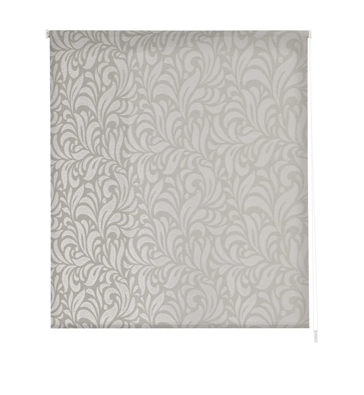Estoralis MYRCELLA | Modern Design Roller Blind | Translucent Jacquard | Colour - Grey | 120 x 255 cm (W/H) Fabric Size 117 x 250 cm | Window and Door Curtains