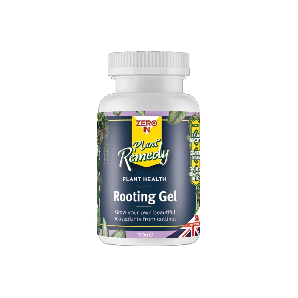 Zero In Plant Remedy Rooting Gel - 150g Speeds Up Formation of Strong Roots Ideal for Cutting Establishment Dip & Plant Natural Ingredients Gardening Planting
