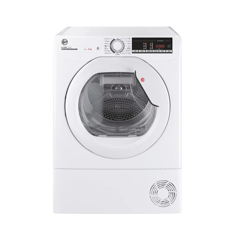 Hoover H-DRY 300 HLE H9A3TE-80/N Wifi Connected 9Kg Heat Pump Tumble Dryer - White - A+++ Rated