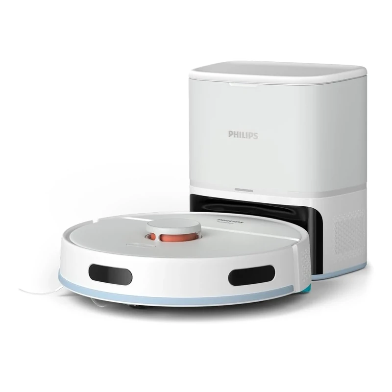 Philips 2000 Series Robot Vacuum Cleaner - 2700 Pa Suction, Laser Navigation, HomeRun App, Auto Emptying Station, 130 minutes Working Time, Carpet Mode (XU2100/20)