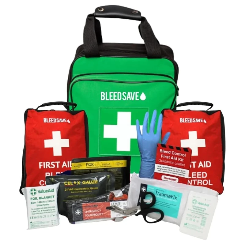 BLEEDSAVE Trauma Kit Rucksack with 2 x Comprehensive Bleed Control Kits