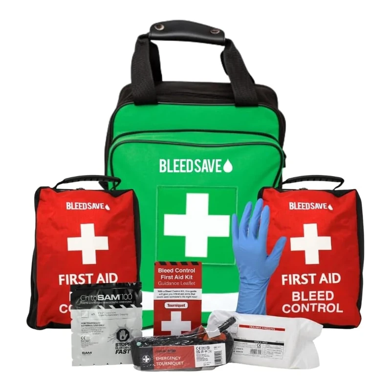 BLEEDSAVE Trauma Kit Rucksack with 2 x Basic Bleed Control Kits
