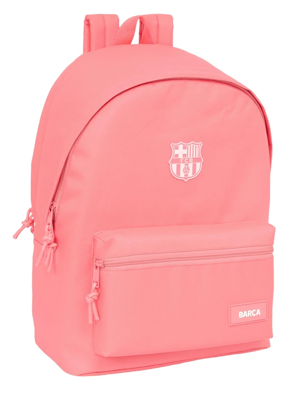 Safta F.C.BARCELONA GIRL – Backpack for 15.6 Inch Laptop and USB, Ideal for Young People of Different Ages, Recycled Fabric, Comfortable and Versatile, Quality and Resistance, 31 x 18 x 44 cm, Coral,