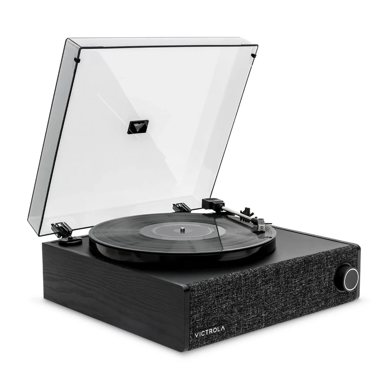 Victrola Eastwood LP – Bluetooth Record Player – 3-Speed Turntable, Audio Technica AT-3600L MM Cartridge, Vinyl Stream Bluetooth Output, Anti-Skip Floating Speaker, RCA & 3.5mm Output System (Black)