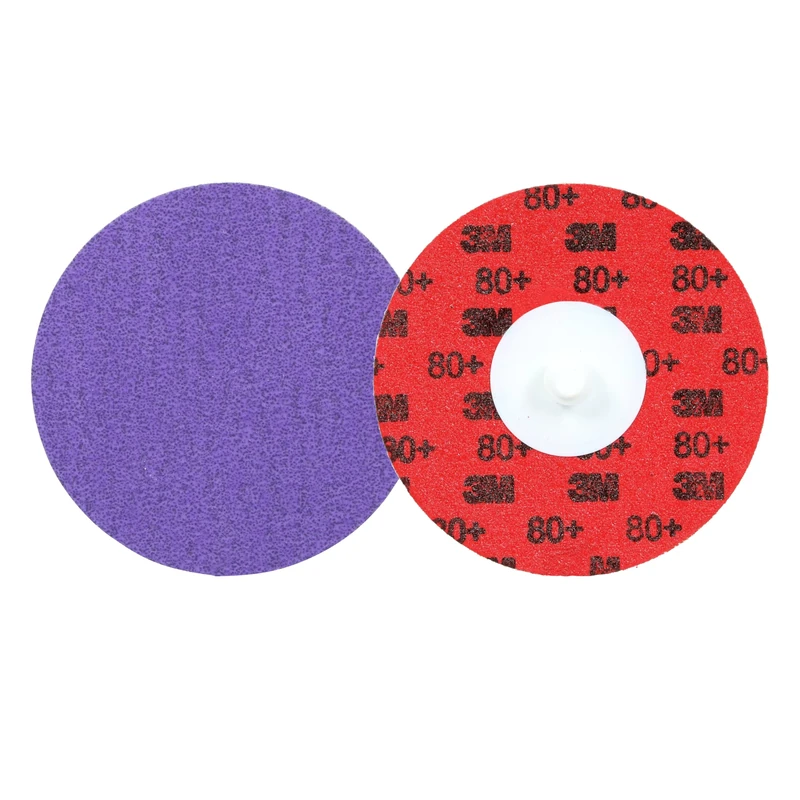 3M Cubitron 3 Roloc Durable Edge Disc 1184F, 80+ YF-weight, TR, Purple, 76 mm, 50/Carton