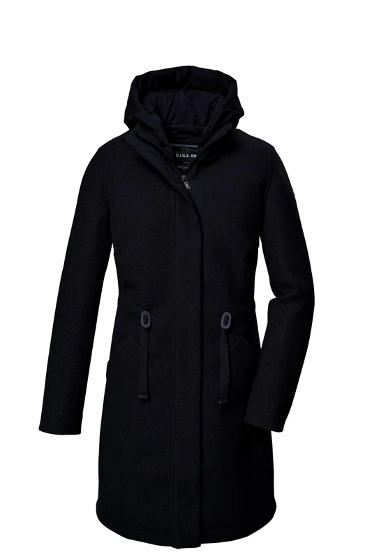 G.I.G.A. DX GW 46 WMN PRK Women's Fleece Parka/Coat with Removable Hood Black 44 41988-000