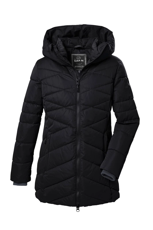 G.I.G.A. DX GW 16 WMN QLTD JCKT 42193-000 Women's Quilted Functional Jacket with Hood Black 42