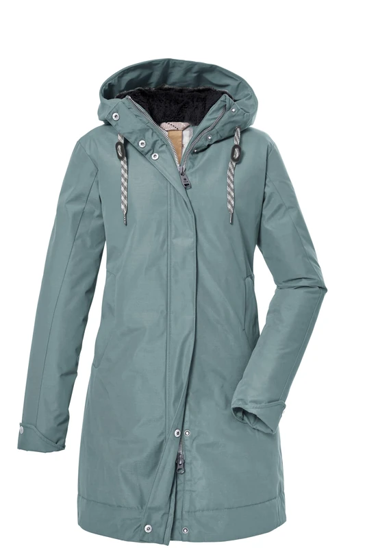 G.I.G.A. DX GW 13 WMN PRK 39836-000 Women's Winter Parka/Functional Parka with Hood Aqua Verde, 42