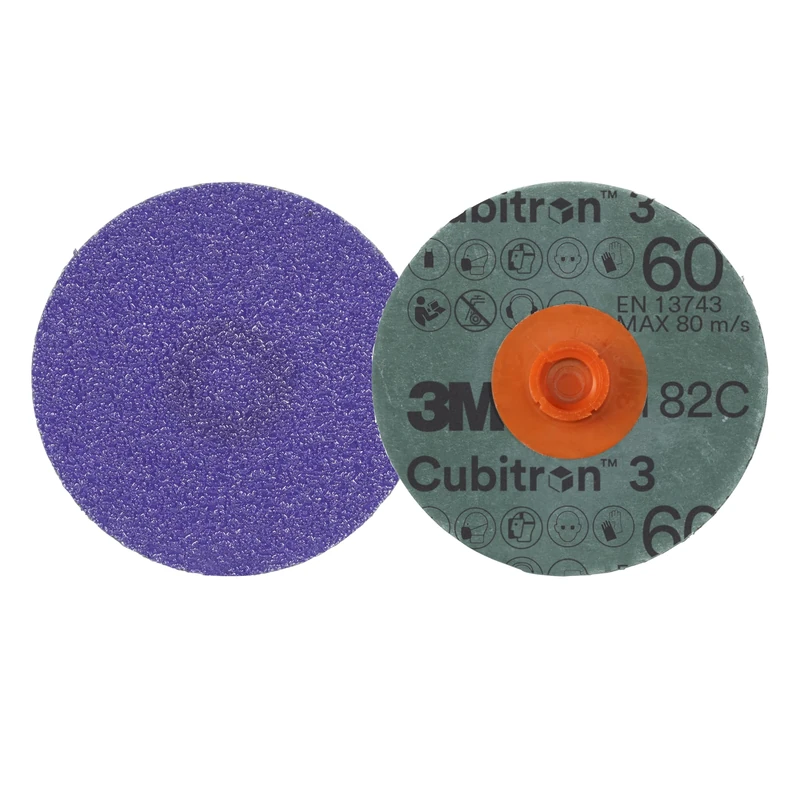 3M Cubitron 3 Roloc Fibre Disc 1182C, 60+, TR, Purple, 51 mm, 50/Carton