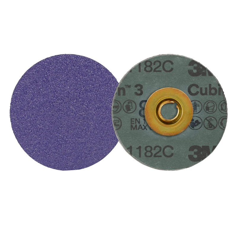 3M Cubitron 3 Roloc Fibre Disc 1182C, 36+, TR, Purple, 51 mm, 50/Carton