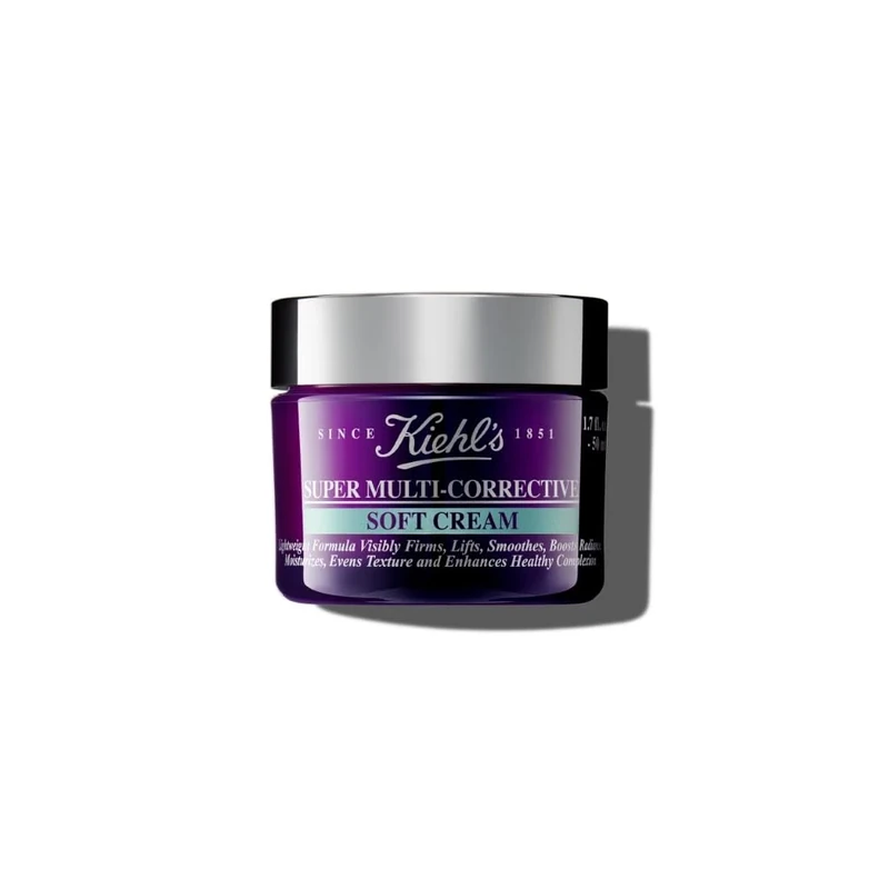 Kiehl's Super Multi-Corrective Soft Cream, Anti-ageing, Light & Refreshing Face Moisturiser for Oily/Combination & Sensitive Skin, 50Ml