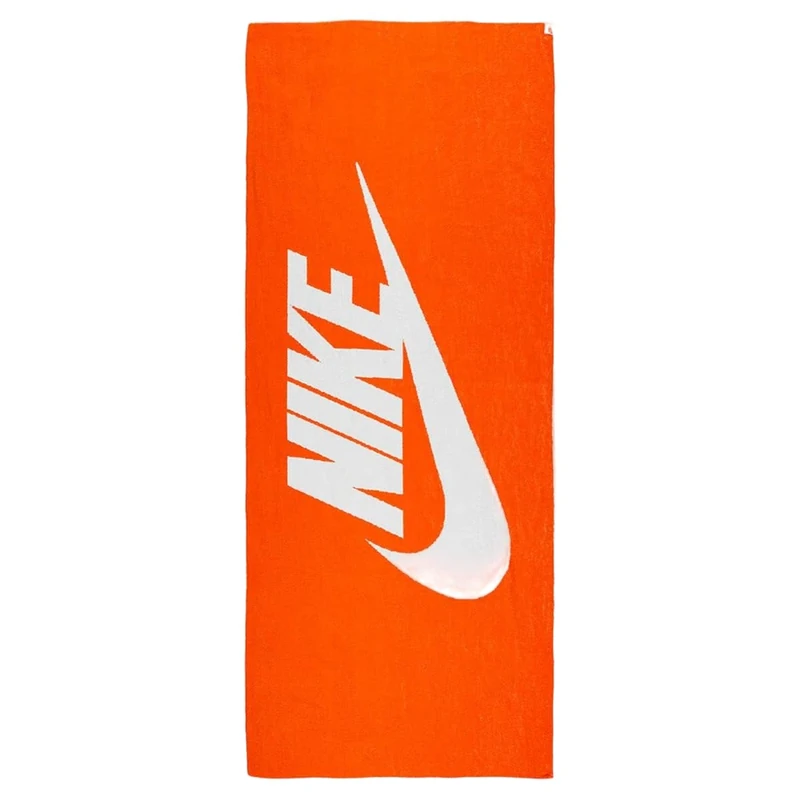 Nike Club Pool Towel Bath Towel Pool Towel Swimming Beach Towel, Safety Orange/White, One Size