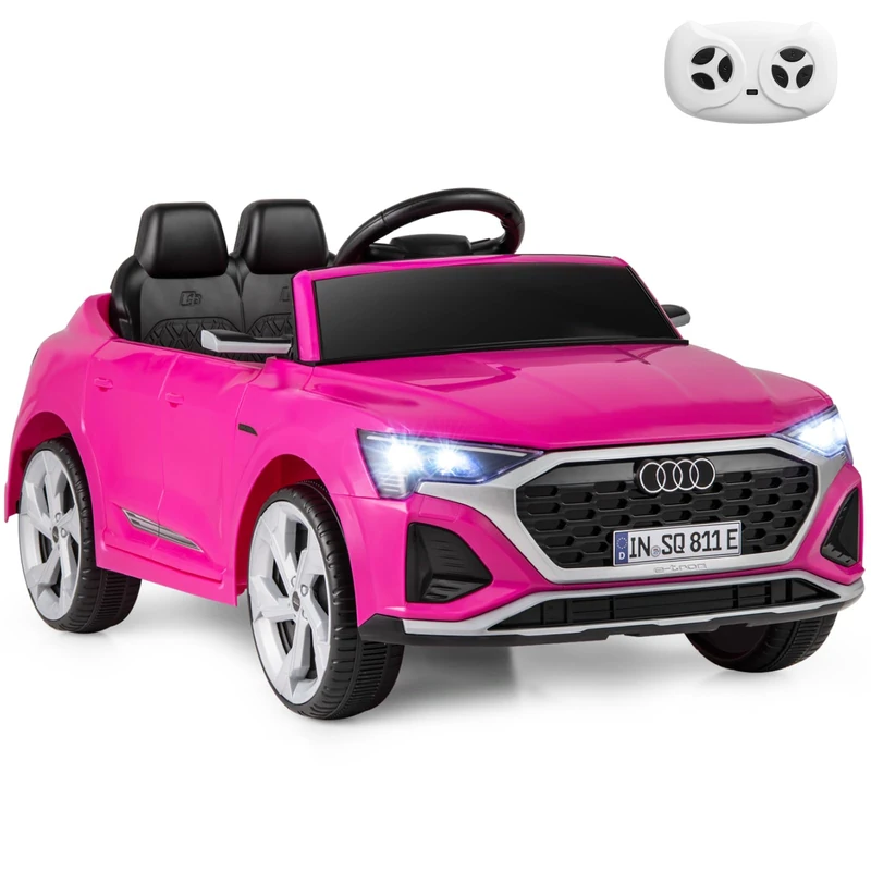 GYMAX Kids Ride on Car, 12V Battery Powered Car