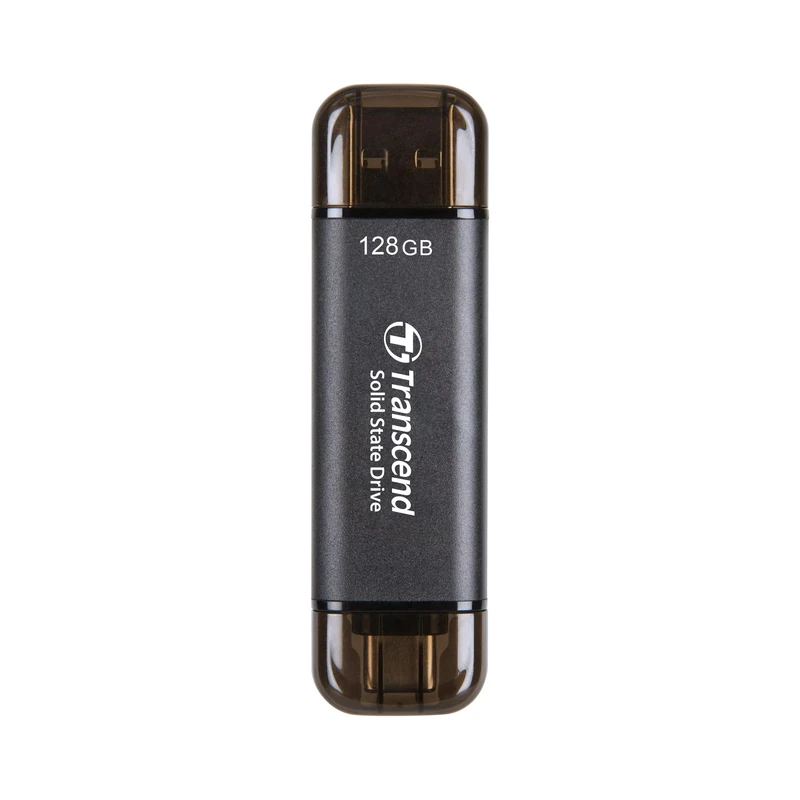 Transcend ESD310 128GB Dual USB-C/A External SSD 1050MB/s Ultra-Fast Drive for iPhone 17/16/15, MacBook, iPad & PC | Fast File Transfer TS128GESD310C - Image 1