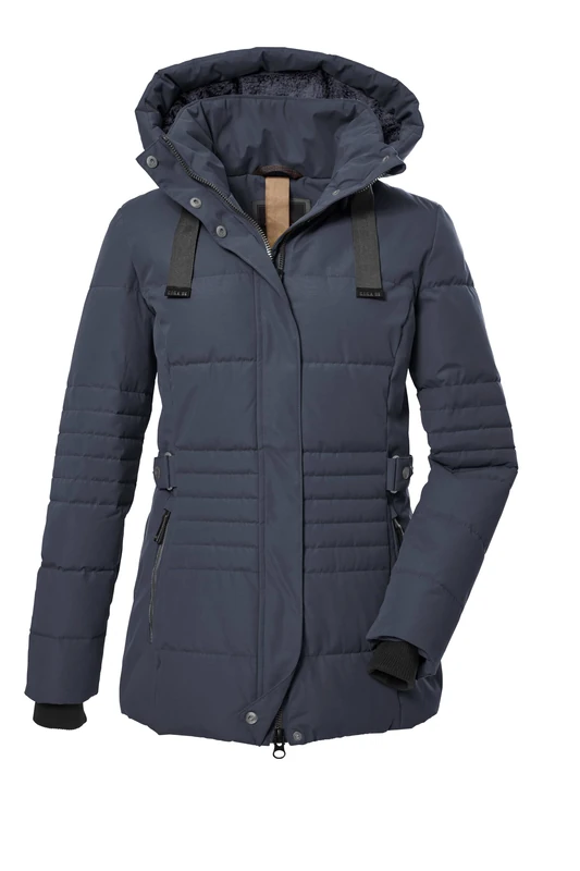 G.I.G.A. DX GW 25 WMN QLTD JCKT Women's Quilted Jacket with Removable Hood/Functional Jacket in Down Look Dark Steel Blue, 46, 39930-000