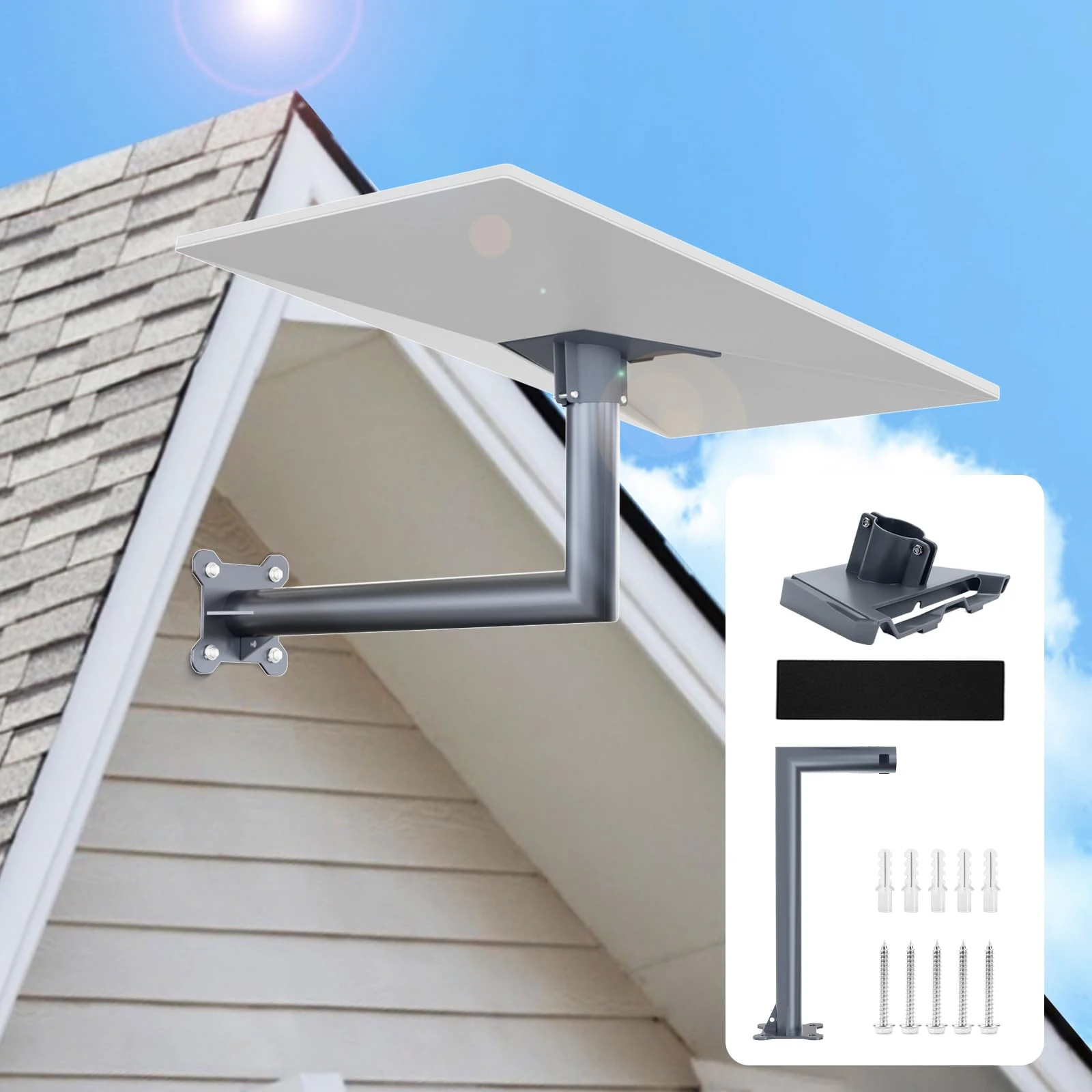 Jellybibo Starlink Gen 3 Mount, Compatible Starlink Gen 3 Kit Wall Mount Adapter for Starlink Internet Satellite Kit for Starlink Roof Mount, for StarLink Gen 3 Pole Mount