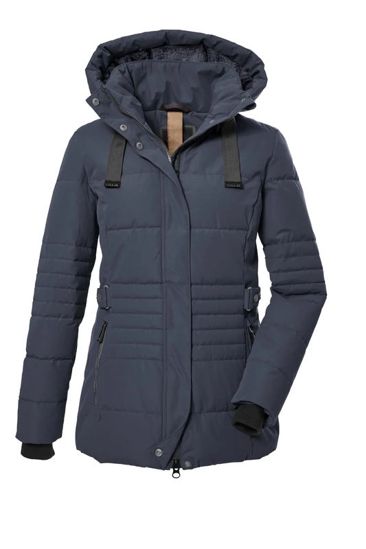 G.I.G.A. DX GW 25 WMN QLTD JCKT Women's Quilted Jacket with Removable Hood/Functional Jacket in Down Look Dark Steel Blue, 44, 39930-000