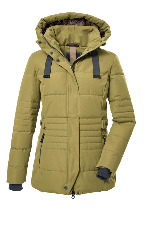 G.I.G.A. DX GW 25 WMN QLTD JCKT Women's Quilted Jacket with Removable Hood/Functional Jacket in Down Look Pistachio 44 39930-000