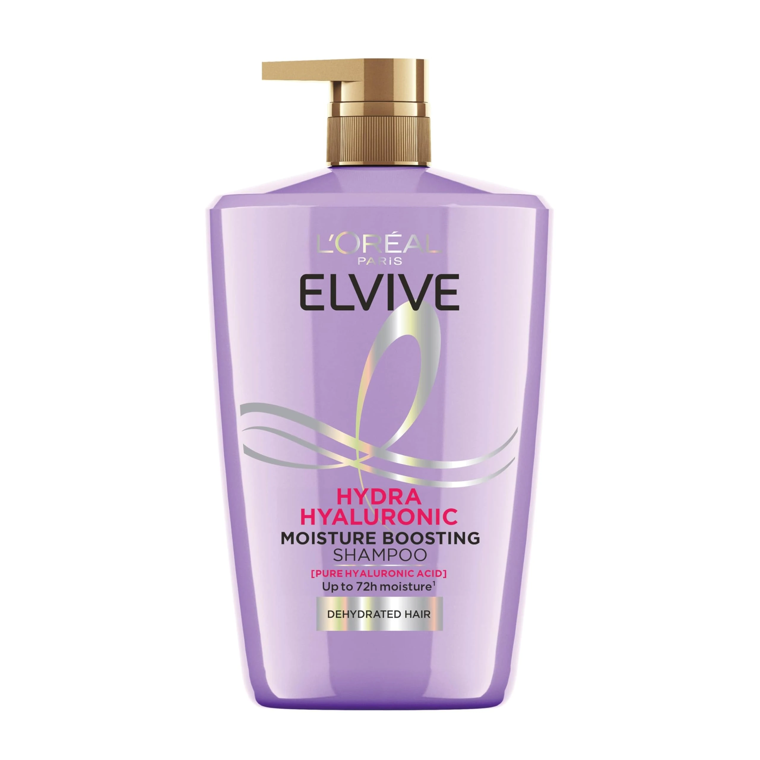 L’Oréal Paris Elvive Hydra Hyaluronic Moisture Boosting Shampoo, with Hyaluronic Acid, for Dry & Dehydrated Hair, Suitable for all hair textures, 1000ml