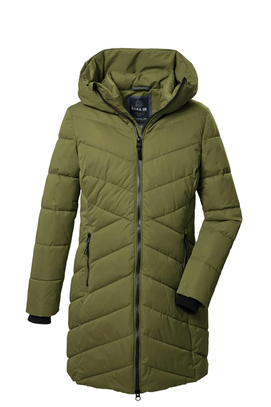 G.I.G.A. DX GW 17 WMN QLTD PRK Women's Quilted Parka with Hood Olive Green, 48, 41855-000
