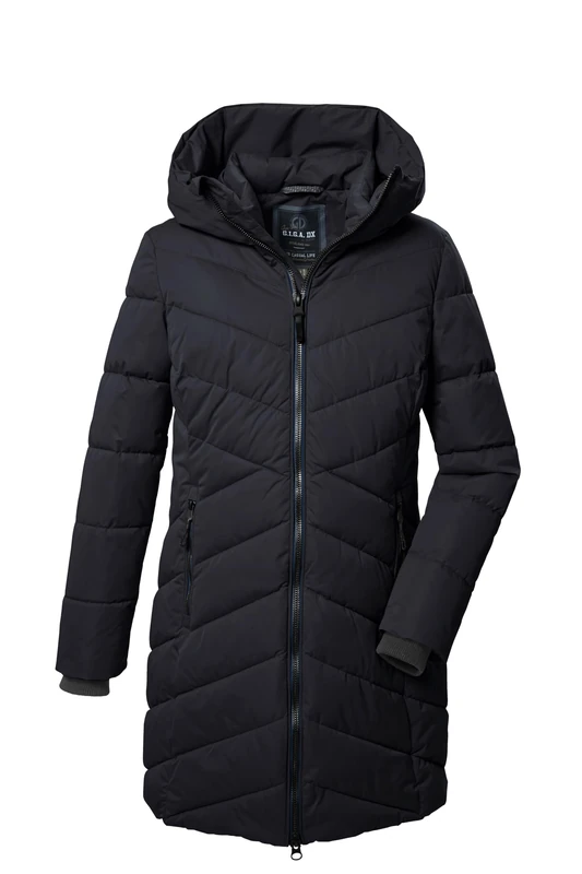 G.I.G.A. DX GW 17 WMN QLTD PRK 41855-000 Women's Quilted Parka/Functional Parka with Hood Dark Navy, 38