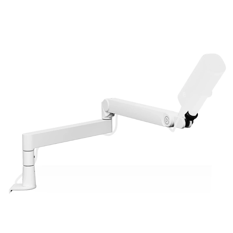 Elgato Wave Mic Arm Pro White - 360° Rotatable Low Profile Gas Spring Microphone Arm, Works Mics/Shure SM7B/HyperX QuadCast/Rode/Blue Yeti & more – For Broadcasting/Podcasting/Streaming