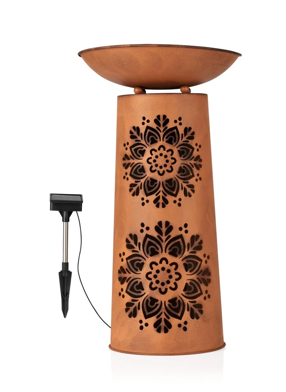 EASYmaxx Mandala Decorative Column - Solar LED Plant Bowl