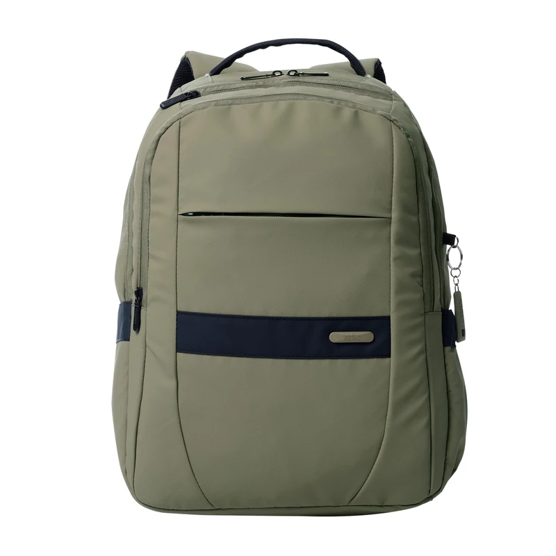 TOTTO - 14 Inch Laptop Backpack, Wivetto Model, 2 Compartments, Tablet Pocket 10", Bottle Pocket, Suitcase Strap, Ergonomic Backrest, S Straps, Desert Taupe, 33 x 47.5 x 16 cm, Casual
