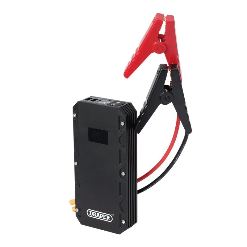 Draper 23724 12V Lithium Jump Starter, 1200A, Black