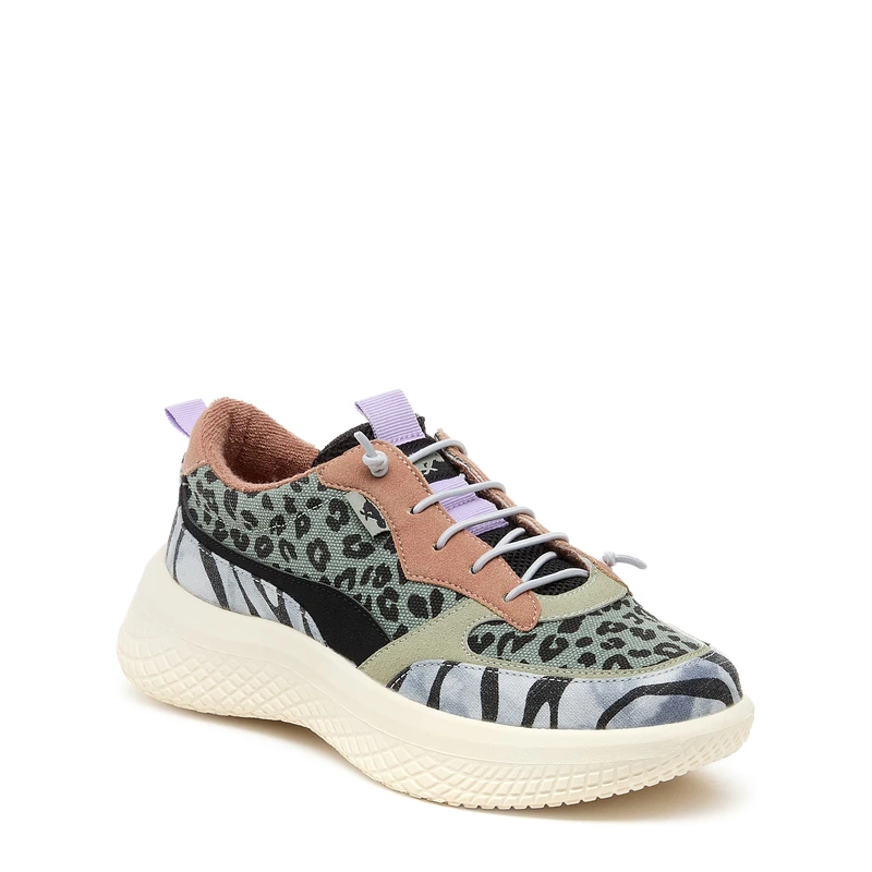 ROCKET DOG Gravel Amira Zebra/Leon Leopard Fabric/London 5