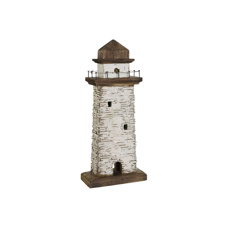 Home ESPRIT Decorative Figurine Natural White Lighthouse Antique Finish 22.5 x 11 x 51 cm
