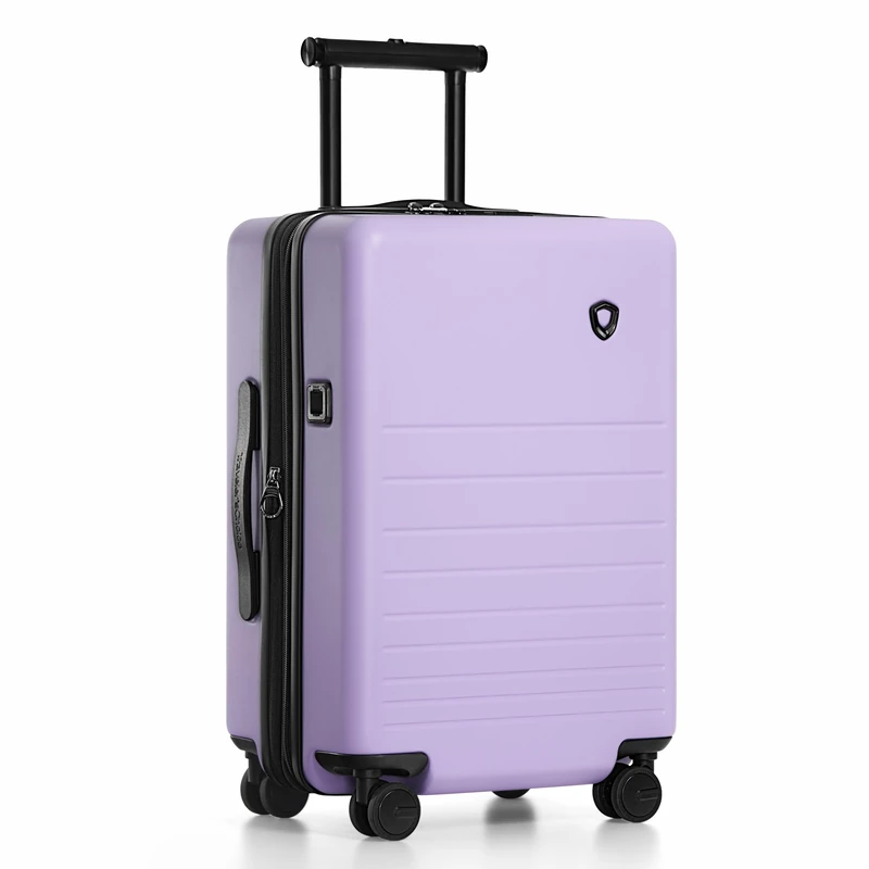 Traveler's Choice Markham Hardside Expandable Luggage, Carry-On 21-Inch Suitcase, Purple, Spinner Wheels, TSA Lock