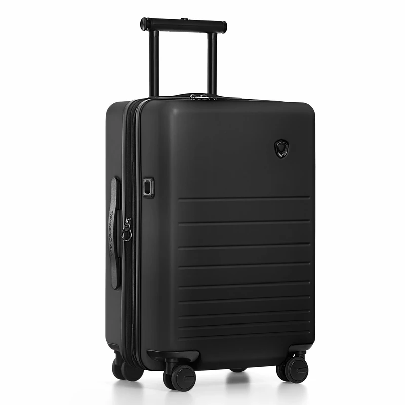 Traveler's Choice Markham Hardside Expandable Luggage, Carry-On 21-Inch Suitcase, Black, Spinner Wheels, TSA Lock, 21-Inch, Expandable