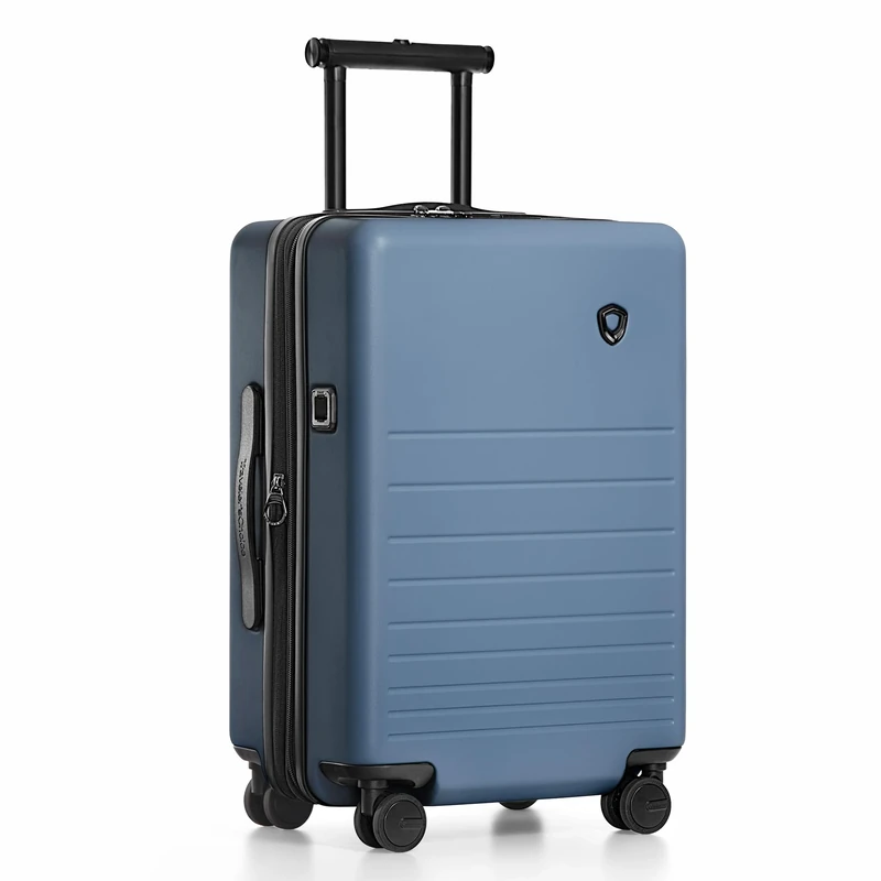 Traveler's Choice Markham Hardside Expandable Luggage with Double Spinner Wheels, Carry-On 21-Inch Suitcase, TSA Lock, 21-Inch, Navy, Carry-On 21-Inch, Markham Hardside Expandable Luggage with Double