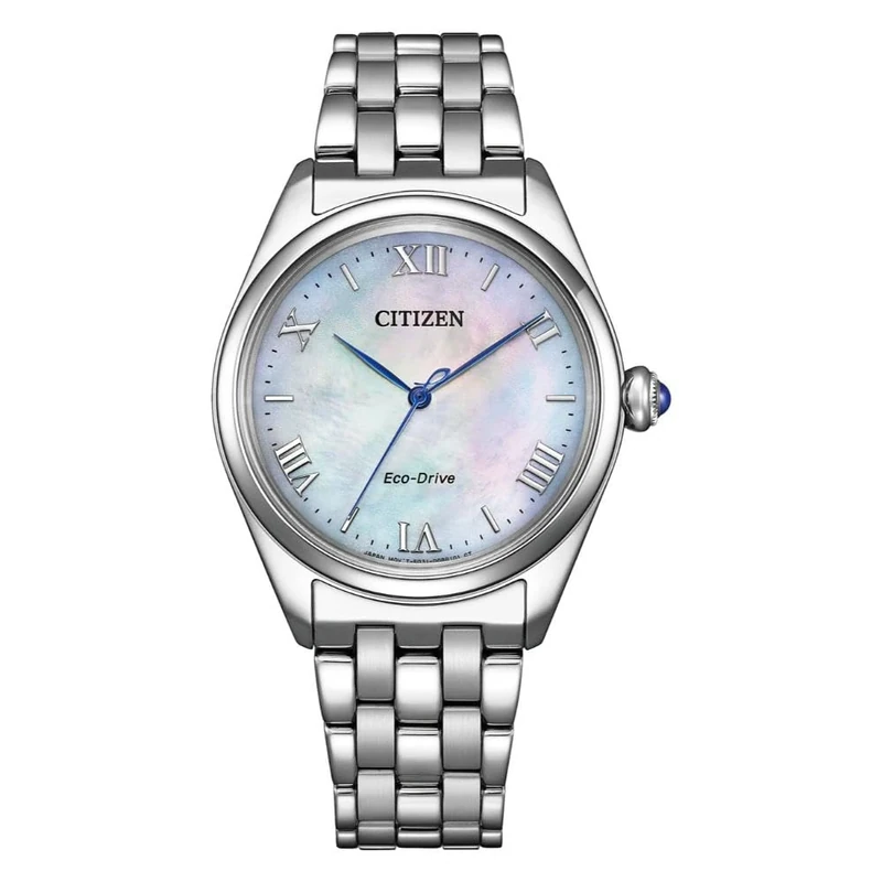 Citizen Women's Analogue Eco-Drive Watch with Stainless Steel Strap EM1140-80D